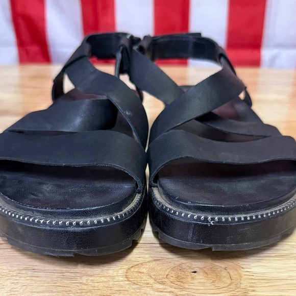 Sorel Black women's Sandals - Picture 5 of 8
